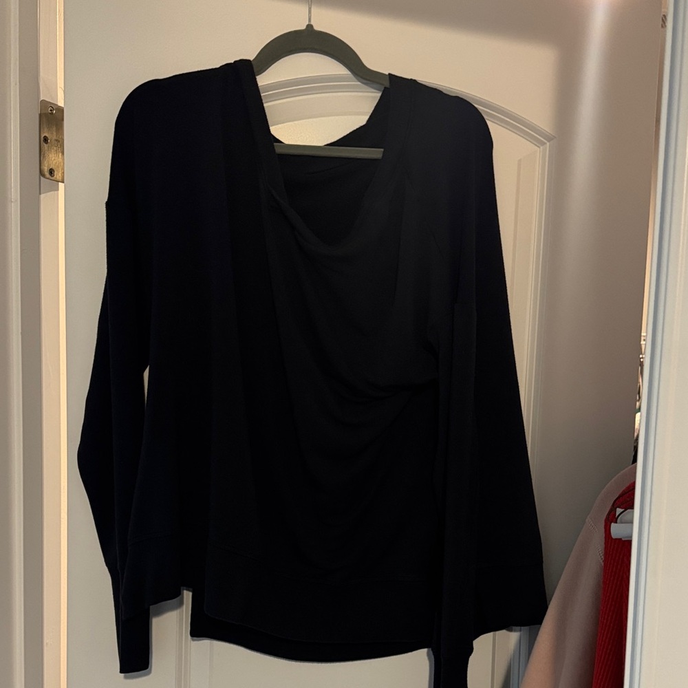 Athleta Black V-Neck Sweater